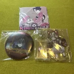 鬼滅の刃 猗窩座 缶バッジ　コースター　アクリルスタンド　セット　ユニバ USJ
