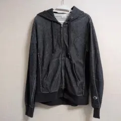 Champion ダークグレー フルジップパーカー L
