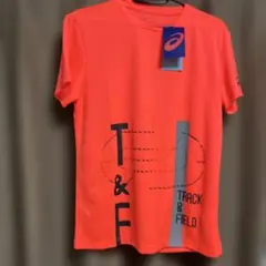 新品未使用　ASICS 陸上用シャツ 2091A178 Sサイズ レッド