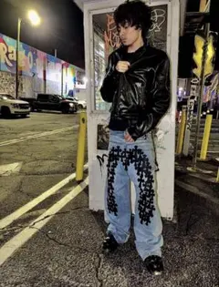 RYE CHASIN | CROSS PATCH ART BAGGY DENIM - メルカリ