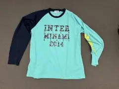 バドミントン　ウォームアップ　ロンT Lサイズ