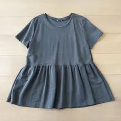 ZARA グレー 半袖チュニック