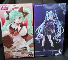 【未開封】初音ミク フィギュア 2点 雪ミク×クロミ ＆ チロルチョコ セット