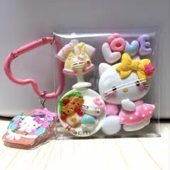 ガチャ詰めポーチ　つめつめタイプ　白猫　ピンク