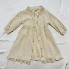 tete a tete 薄手ガーゼ生地 長袖ロングカーディガン 80cm 春夏秋