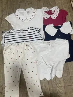 プティマイン　女の子用春夏服まとめ売り　100cmのサムネイル