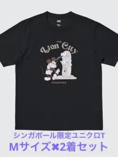 シンガポール限定ユニクロTシャツ　M 2着セット