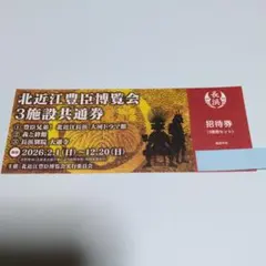 北近江豊臣博覧会 3施設共通招待券1枚のサムネイル