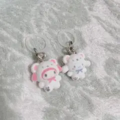 サンリオ ふわふわスノー めじるしアクセサリー マイメロ シナモロール 2個