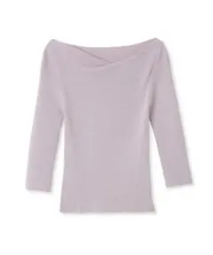 FRAY I.D ドレープデコルテリブプルオーバー