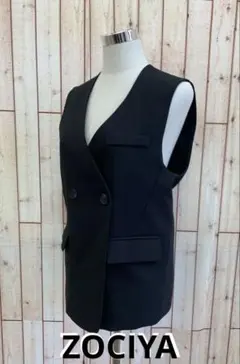 ZOCIYA⭐︎綺麗め⭐︎かっこいい⭐︎モダン系⭐︎スタイリッシュジレM【中古】b22