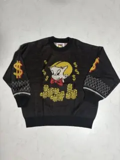 landbymilkboy リッチーリッチ　ニットセーター　黒のサムネイル