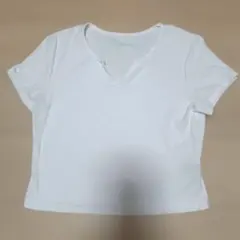 SCENE　スリットネック 半袖Tシャツ ホワイトのサムネイル
