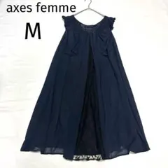axes femme 前後2wayドレス シフォン レース切替ワンピース 結婚式