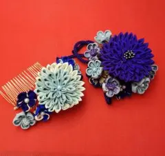 つまみ細工　髪飾りSET011