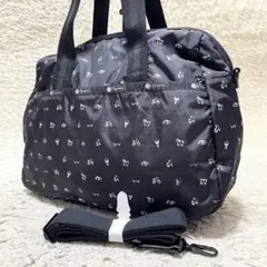 【美品】レスポートサック　2way ショルダーバッグ　ナイロン　黒　スポーツ