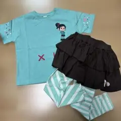 しまむら シュガーラッシュ ヴァネロペ なりきり セットアップ 110