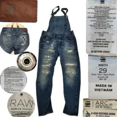 G-STAR RAW ARC 3D RESTORED オーバーオール W29 L