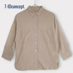 【7-IDconcept. 】Mサイズ シャツ ベージュ