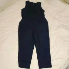 studio CLIP ネイビー ノースリーブ オールインワン サロペット