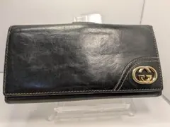 GUCCI 長財布 ブラック インターロッキングG - メルカリ