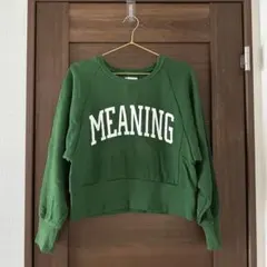 ★greenparkstopic ショート丈トレーナー‼️最終値下げ‼️