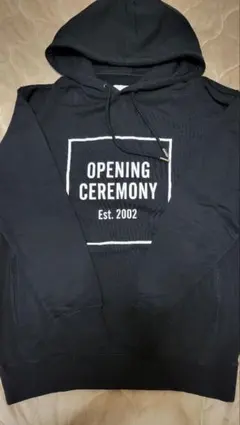 オープニングセレモニー　ボックスロゴ　パーカー　Mサイズ