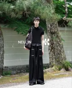 【NEU_IN × Hype】Button pleats trousers