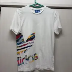 adidas カラフルロゴ Tシャツ M