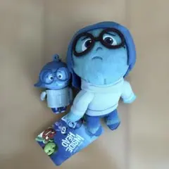 インサイド・ヘッド カナシミ ぬいぐるみ マスコット キーホルダー 2点セット