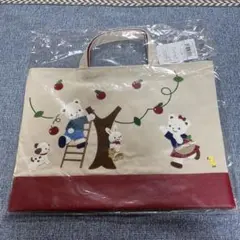 ファミリアバッグ　70周年　限定　ベージュ 70周年記念】ファミリア ミニデニムバッグ 70周年記念デザイン