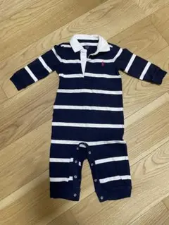 Ralph Lauren ストライプロンパース