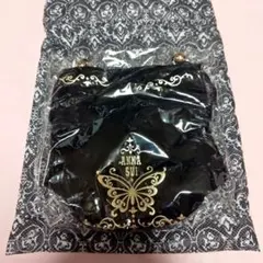 未使用品◆ANNA SUI ノベルティ巾着ポーチ 黒