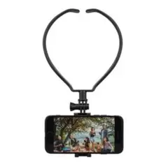 スマホホルダー 首掛け 撮影スタンド ハンズフリー GoPro対応 自撮り 動画