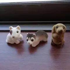 犬のフィギュア 3体セット