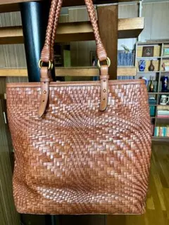 大幅値下げ！COLE HAAN コールハーン 総革 メッシュ編み込み トート