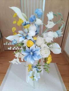 フラワーアレンジメント アーティフィシャルフラワー ウェディング ブーケ 造花