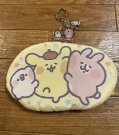 サンリオ × カナヘイ　ポムポムプリン　ポーチ　ピスケ&うさぎ キーホルダー