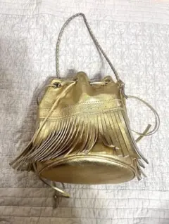 【美品】J&M DAVIDSON カーニバル M 2way フリンジ ゴールド