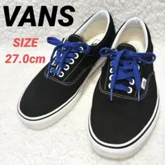 VANS　バンズ　エラ　ローカットスニーカー　メンズ　黒　27.0cm