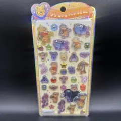 《残り1点！正規品》うるちゅるポップシール　くまのプーさん　ボンボンドロップ