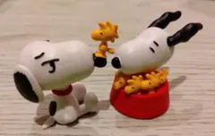 PEANUTS スヌーピー＆ウッドストック なかよしフィギュア2 2種セット