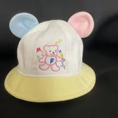 ミキハウス　クマ　耳付き　帽子　44