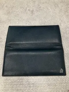 【超美品　希少】ダンヒル 長財布 レザー アルフレッド ADロゴ ターコイズ