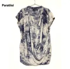 Paratiisi パラティッシ 変形ドレープシャツ ブラウス タイダイのサムネイル