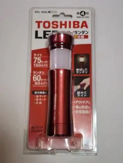 TOSHIBA 懐中電灯 レッド　KFL 403Lのサムネイル