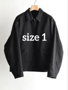 COMOLI 26SS BLACK DENIM ZIP SHORT JACKET