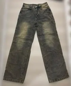 レディース デニム パンツ ジーンズ ワイド ストレート