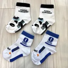 キッズ 靴下 ２足セット 電車 くろしお 新幹線