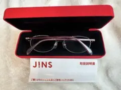 JINS お洒落なピンクフレームレディース